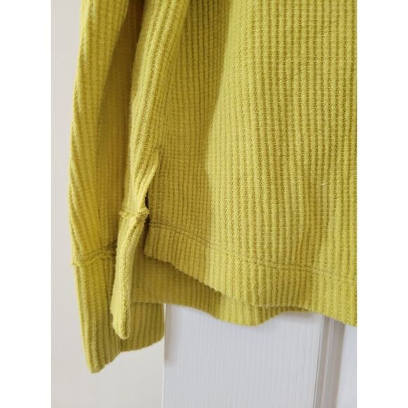 Anthropologie Daily Practice Mustard Yellow Knit Sweater Top Size XSmall - Picture 4 of 7